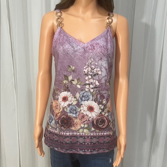 Tops - Floral Lavender Camisole Top